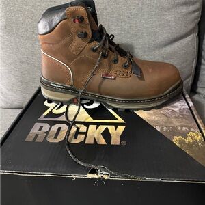 Rocky Men's Brown Work Boots